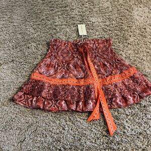 Ramy Brook Red Pink and orange Mini Skirt Resort Wear